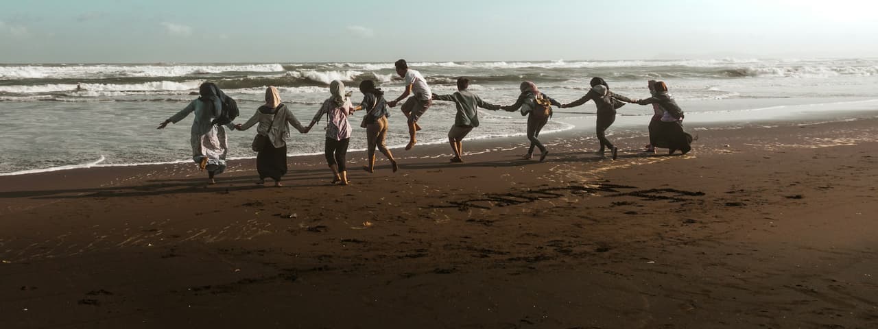 People on a beach