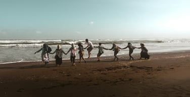 People on a beach